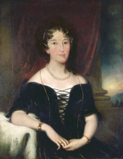 Porträt von Elizabeth (1766-1850), Ehefrau von John Macarthur, Mitbegründer der australischen Wollindustrie, ca. 1820 von Unbekannt Unbekannt